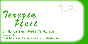 terezia pfeil business card